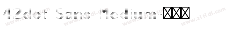 42dot Sans Medium字体转换